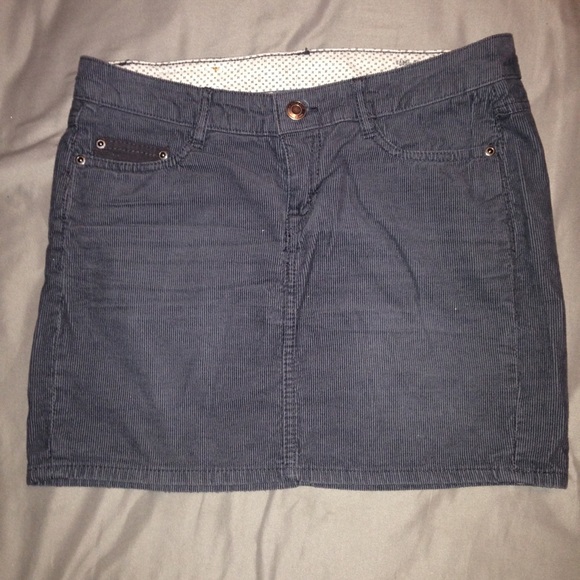 Grey corduroy skirt
