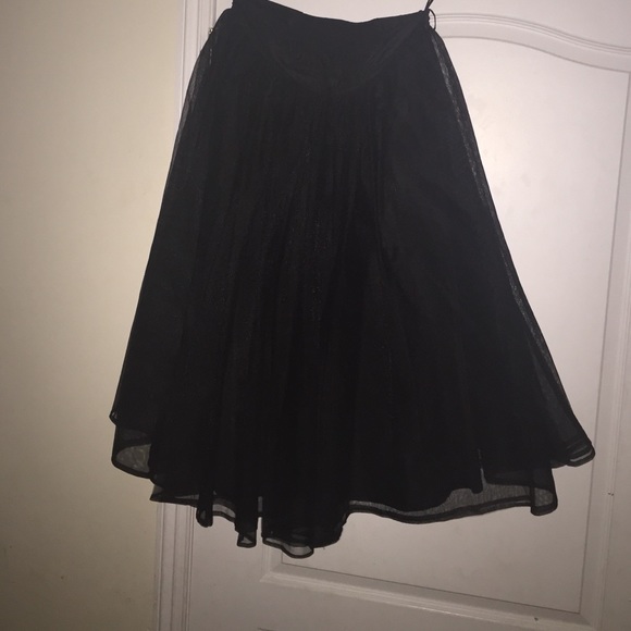 black tulle skirt