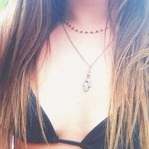 Hamsa Charm Necklace