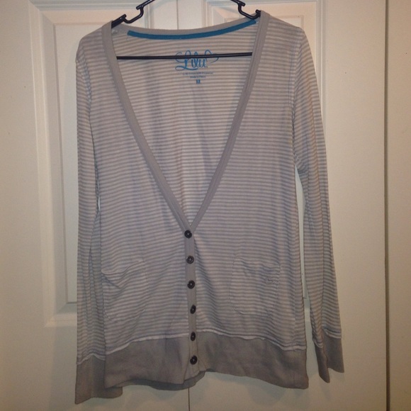 Cute Gray Striped Sweater