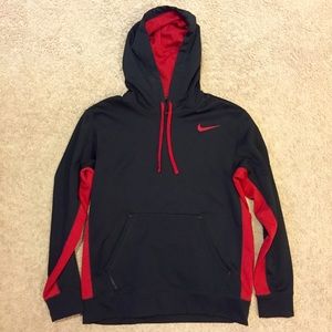 Nike Dri-Fit Black & Red Hoodie/Sweater   Size: M