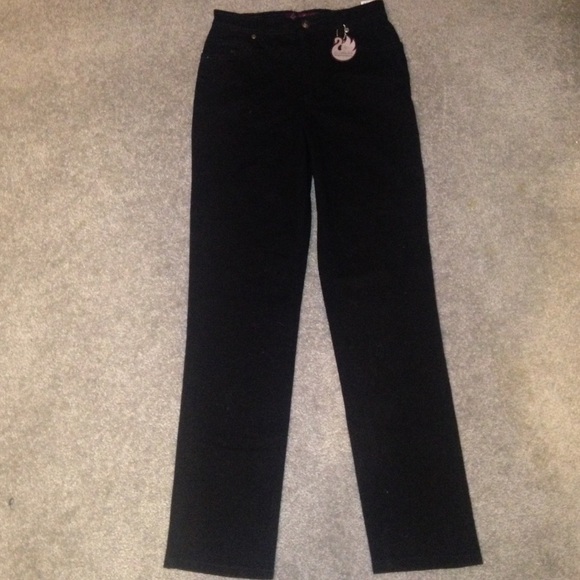 Black Straight Leg Jeans (NEVER WORN)