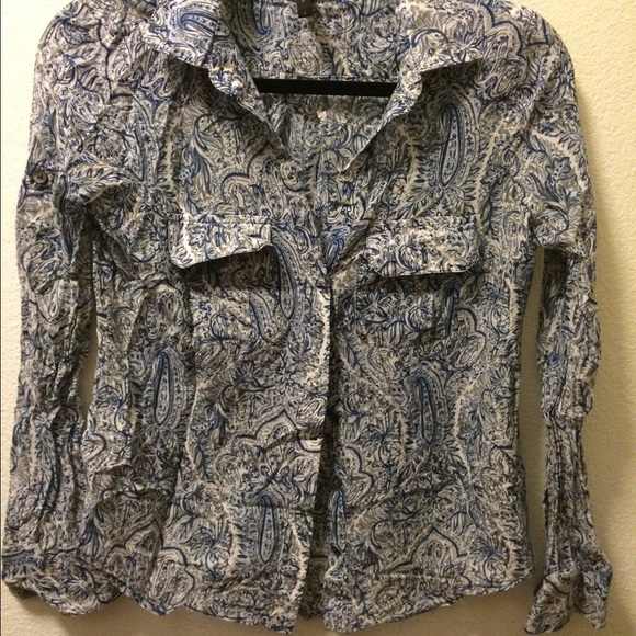 BCBG Max Azria paisley blouse