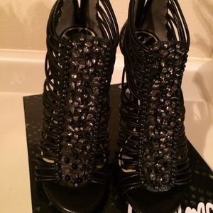 Sam Edelman Lorelai studded caged heels