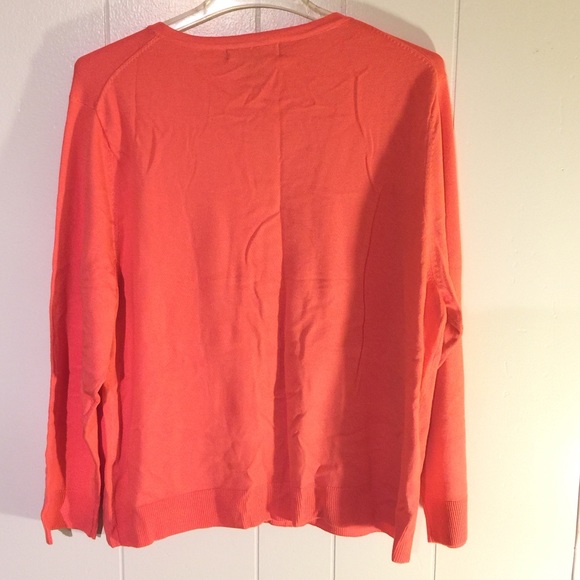 Orange Comfy Cardigan Sweater XXL - Picture 3 of 4