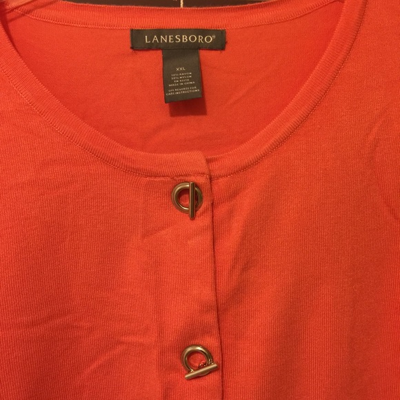 Orange Comfy Cardigan Sweater XXL - Picture 4 of 4