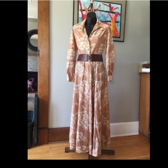 🎀 Beautiful Vintage Long Western dress! Small