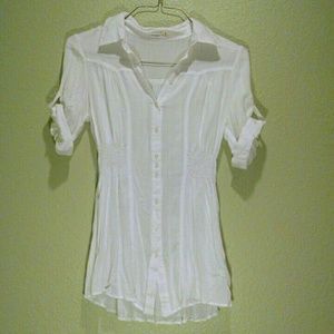 Dressy white tunic top