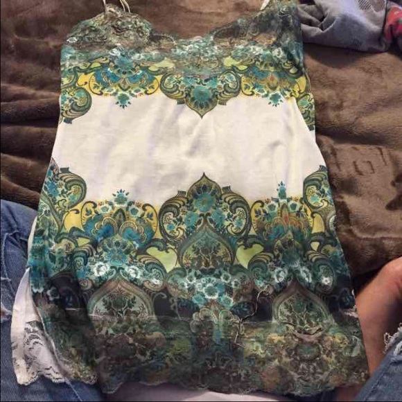 Cute Floral Lace Tank
