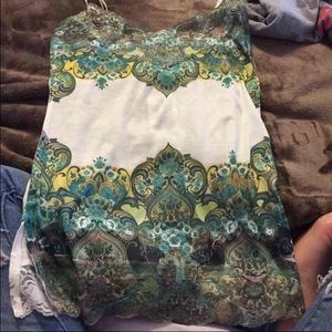 Cute Floral Lace Tank