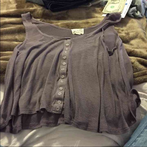 Flowy Purple Grey Top