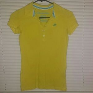 Yellow aeropstale, polo type. Like new w/out tags