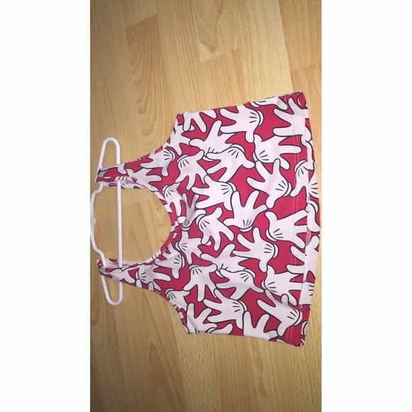 H&M Mickey Mouse Cropped Top