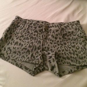 Leopard print shorts