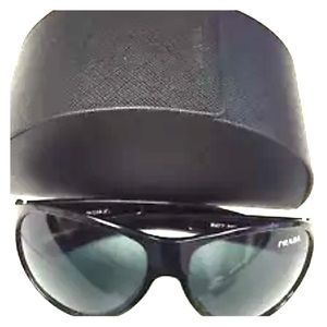 Prada Black Sunnies, sunglasses, shades. Authentic