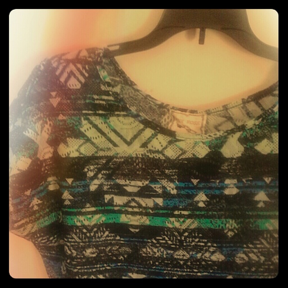 Tribal shift blouse