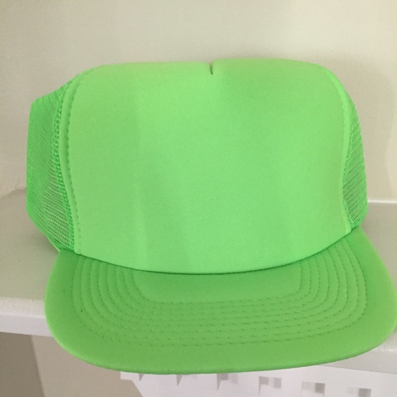 Neon green hat