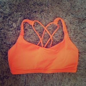 Lululemon orange free to be bra
