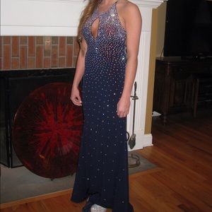 I've worn this once, its jovani.