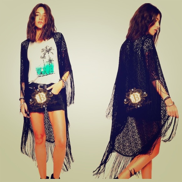 Fringe/Tassel Kimono