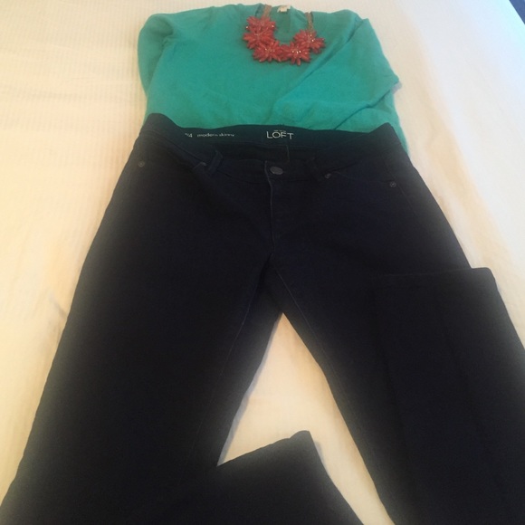 LOFT Denim - Loft dark denim, stretchy jeans!