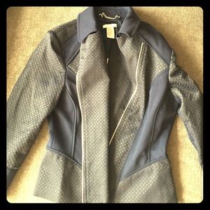 Navy textured jacket