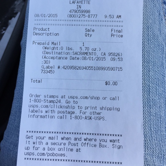 Shipping label - Picture 2 of 2