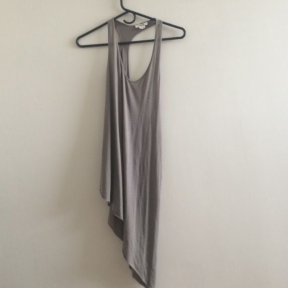 Helmut Lang Tops - Helmut Lang Asymmetric Racerback Tank/Tunic