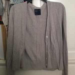 Grey American Eagle Cardigan