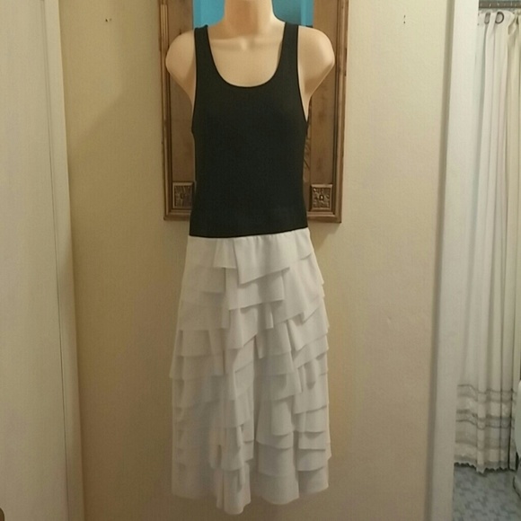 Black  &  white  dress