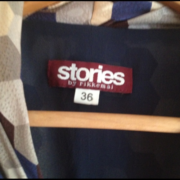 Stories Rikkemai Silk Star & Bird Print Dress - Picture 4 of 4