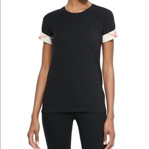 Burberry black short sleeve v neck AUTHENTIC!
