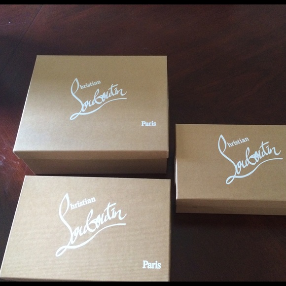 3 Christian Louboutin shoe boxes brand new