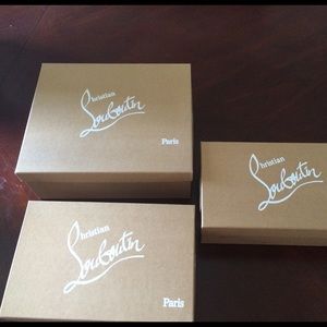 3 Christian Louboutin shoe boxes brand new