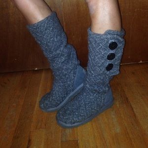 Knitted Grey Uggs