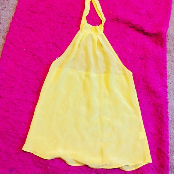 Bright yellow summer shirt