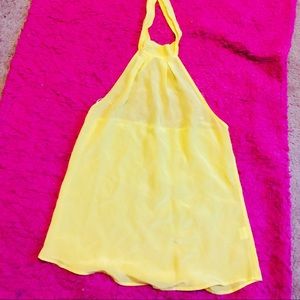 Bright yellow summer shirt