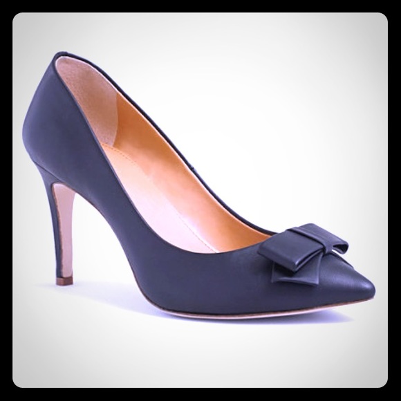 SOLD-J. Crew Isabelle Black bow pump
