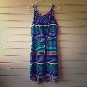 FINAL PRICE BNWT High-Low Striped Dress