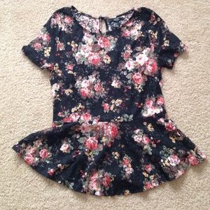 Lace peplum top | final price