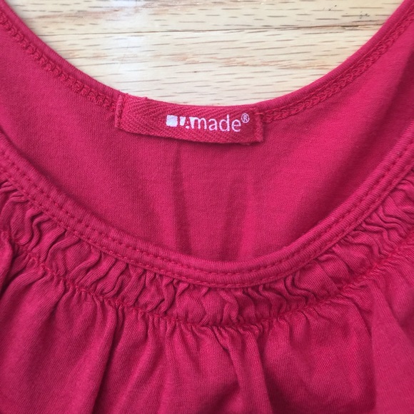 Red LA Made Ruffle Tank - Picture 4 of 4