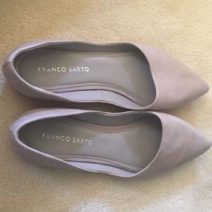 Franco Sarto nude leather (authentic) pointy flats