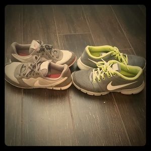 2 pairs of Nikes Size 6.5