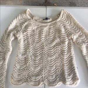 American Eagle Sweater Cream/Tan