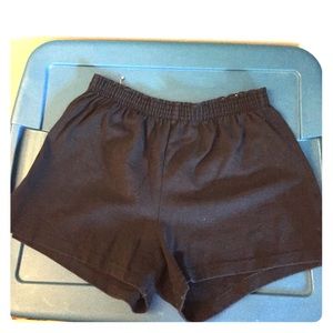 Black short with paw prints