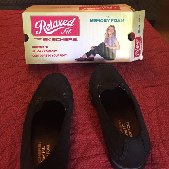 Black Skechers with memory foam