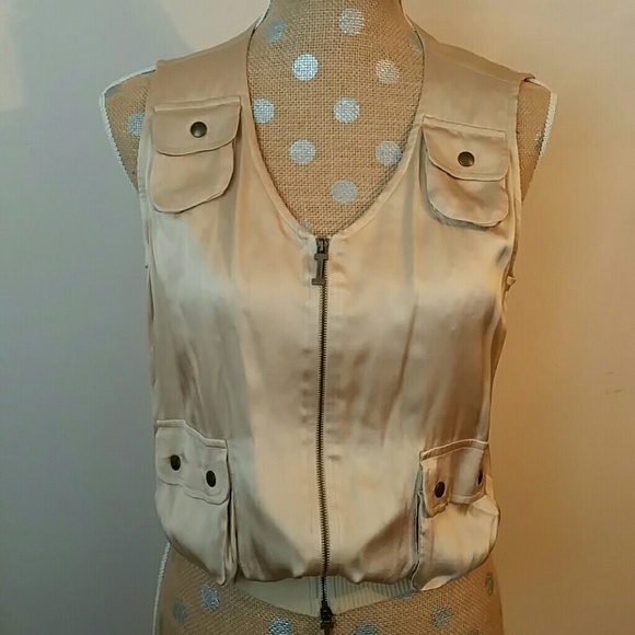 Beautiful Vintage Iceberg brand Sueded Silk Vest