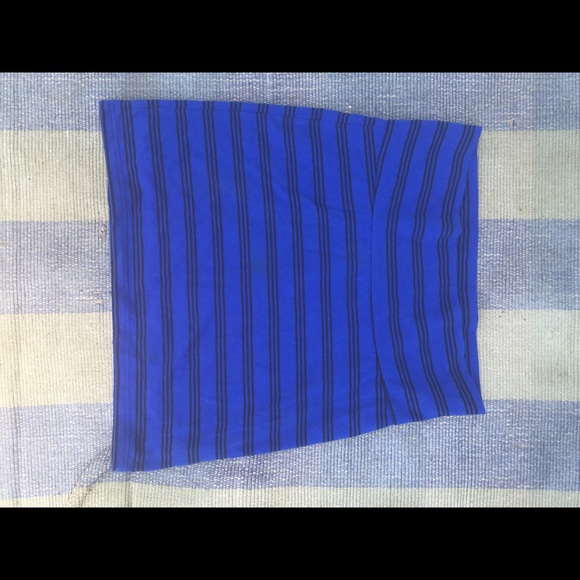 striped high wasted skirt