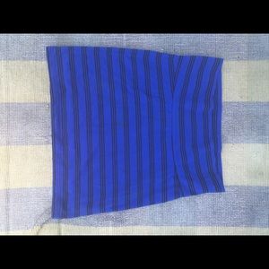 striped high wasted skirt