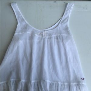 Hollister White Top with Embellishments